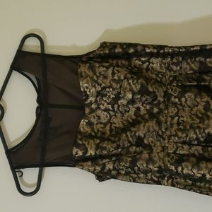 Fit and flare black dress